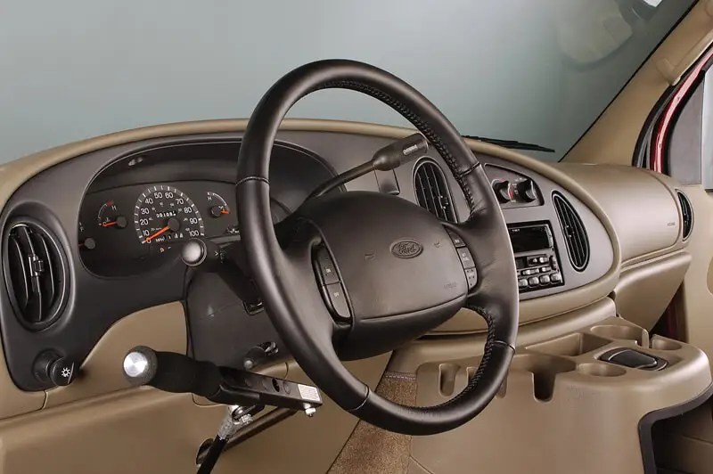 Hand control wand for gas and brake. Pic from MobilityWorks.com